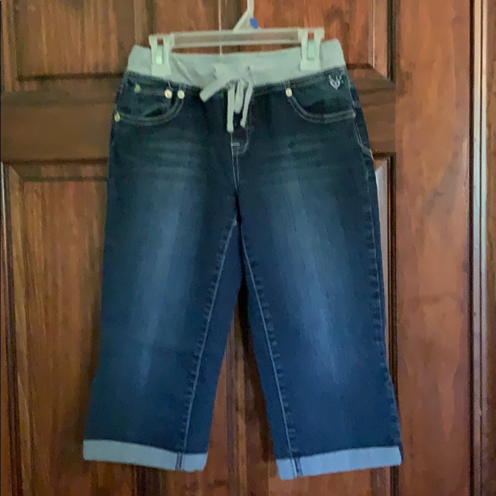 Justice denim capris size 16